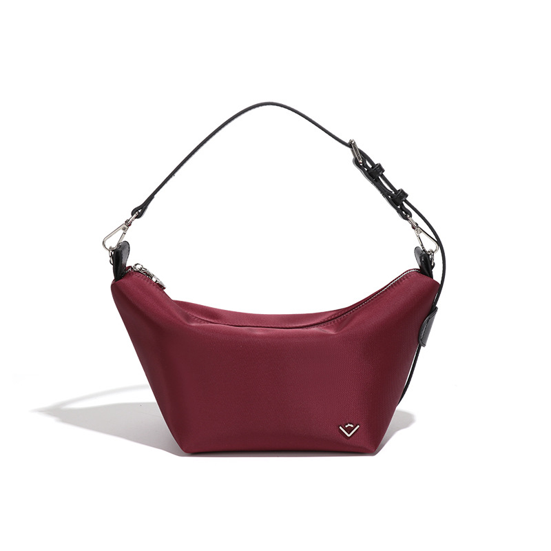 2025 New Lightweight Nylon Waterproof Wear-Resistant Slouchy Crescent Bag Crossbody Dumpling Bag For Commuting And Travel - Thumbnail 8