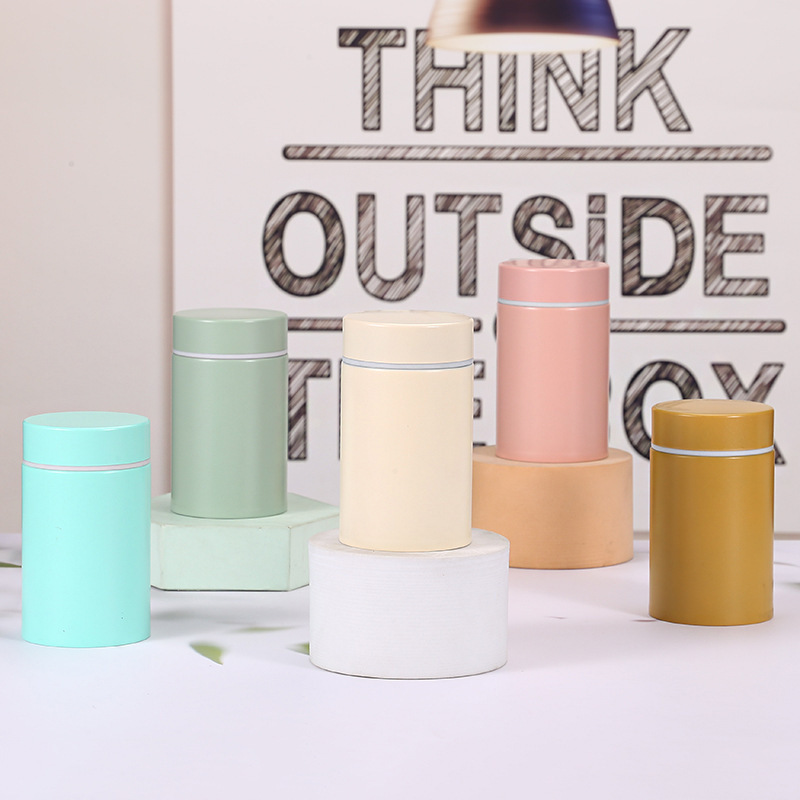 New 304 Stainless Steel Vacuum Top Quality Insulated Cup, Portable, Compact, Mini, Simple Solid Color Breakfast Cup_voghion.com