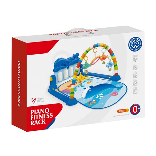 Baby Music Fitness Frame with Foot Piano and Crawling Mat, Cross-border Amazon Toys