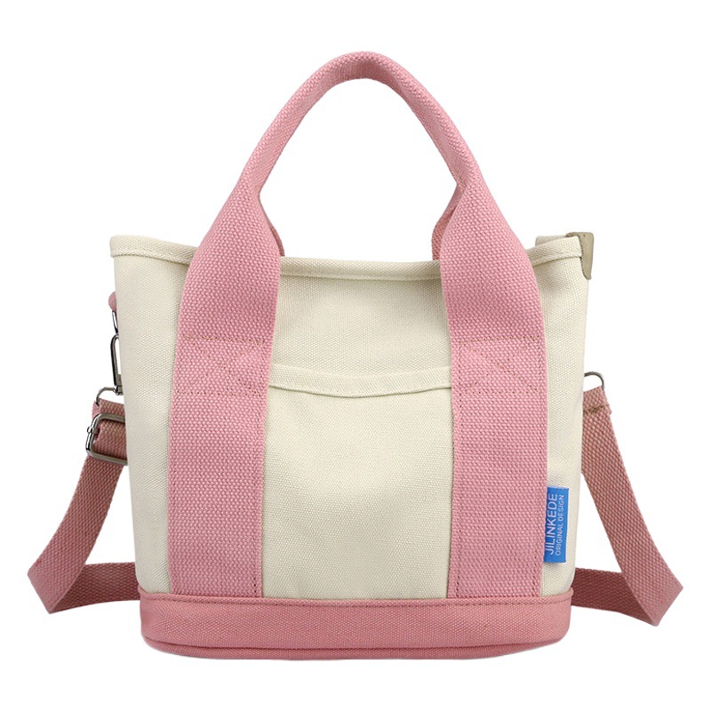 Suministro directo transfronterizo Venta caliente estilo coreano japonés de alta gama bolsa de lona bolsa de almuerzo bolso de lona de 16 onzas bolso de mujer