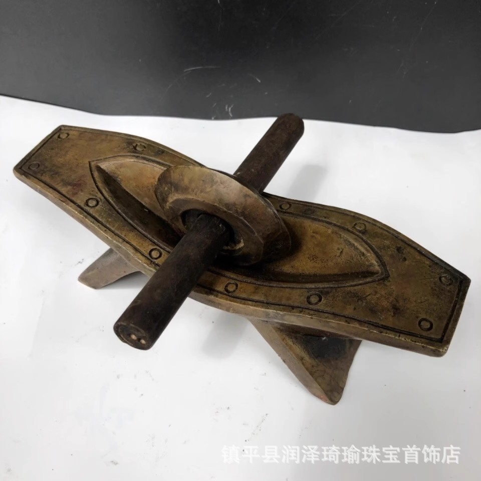 精品仿古铜器 古玩收藏 药碾子摆件捣药槽中药房草药碾子中医用具