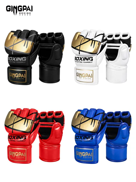 Mma Boxing Gloves Men's Half-Finger Gloves Freestyle Fighting Women's Sanda Training Fighting Ufc Boxing Gloves Punching Bag