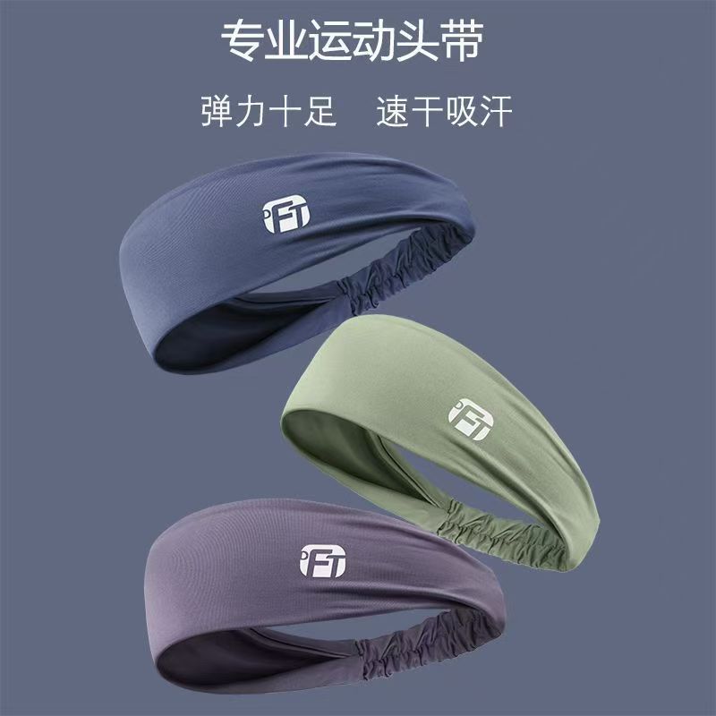 Yoga Sports Headband for Girls Running Antiperspirant Headband for Men Fitness Anti-Sweat Headscarf Sweat-Absorbent Hair Band Basketball Badminton
