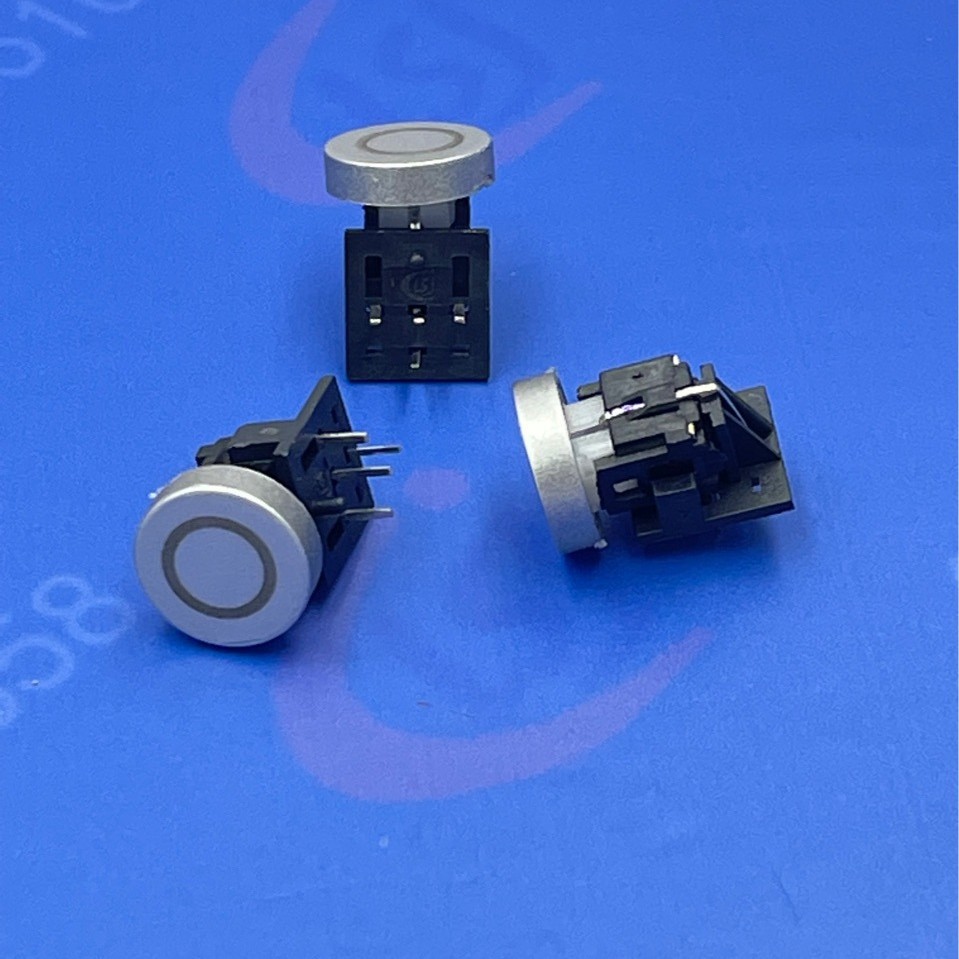 带灯轻触90度开关 圆形镭雕 常开按钮开关炉具 开关面板按键开关