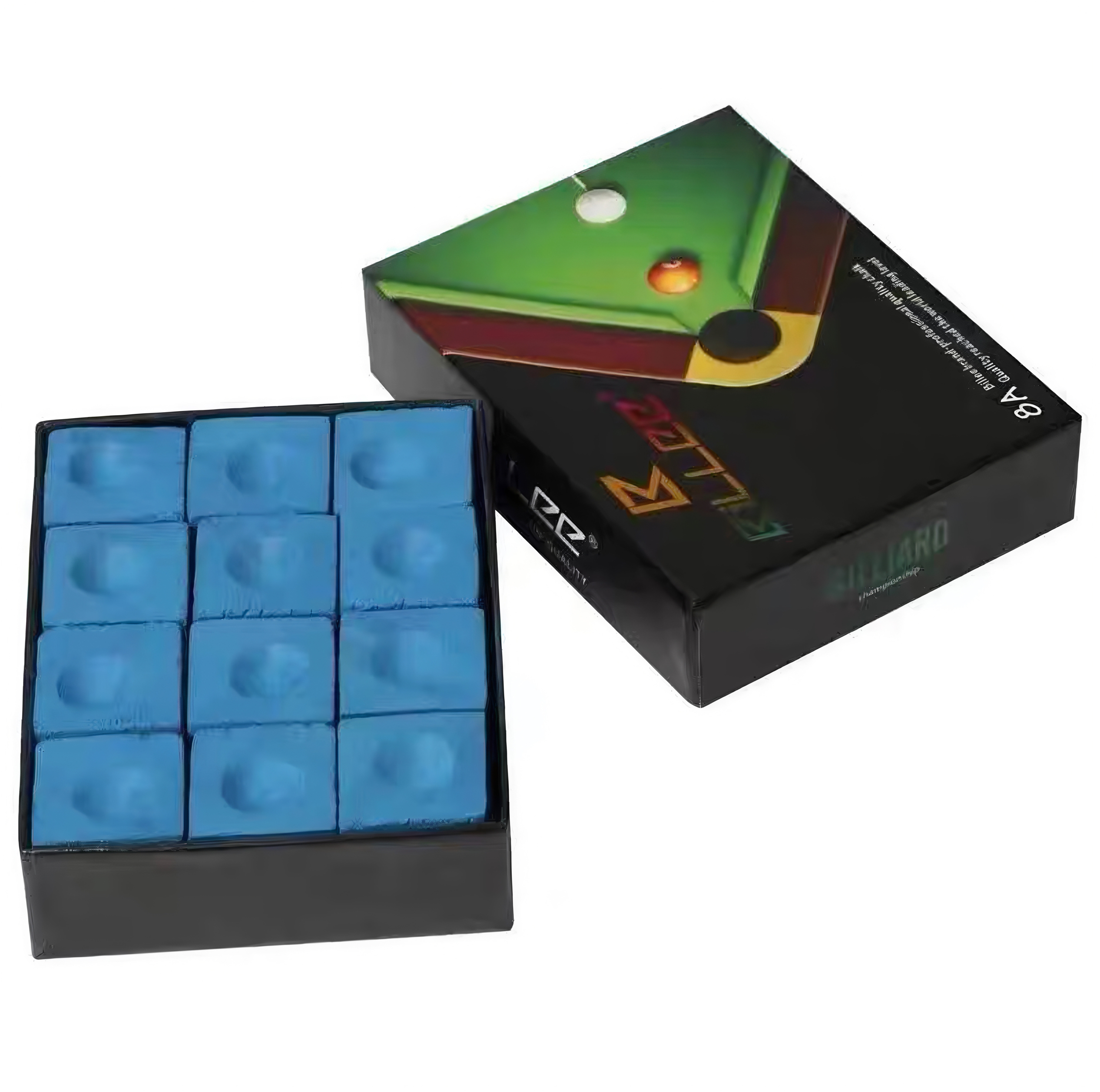 8A 경기용 초콜릿 파우더 작은 상자 12개 파란색