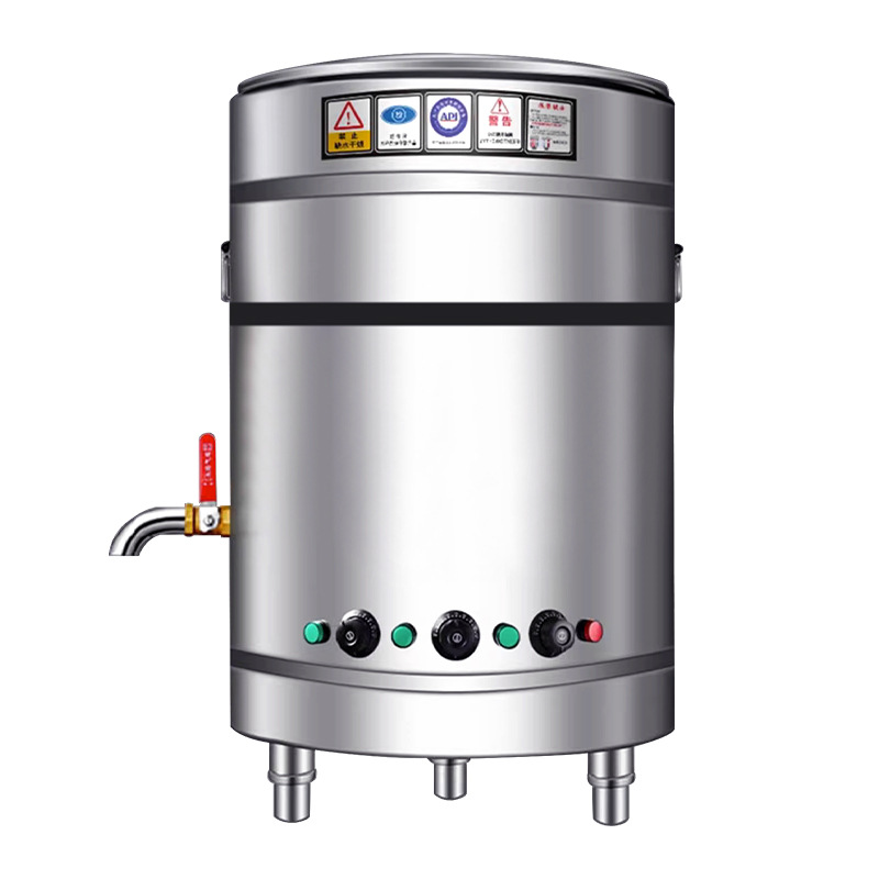 Olla para Fideos de Acero Inoxidable, Cocina Comercial Eléctrica/a Gas, Hervidor de Sopa, Calentador Eléctrico, Olla para Sopa, Vaporera, Olla Caliente Picante, Estufa de Gas con Aislamiento