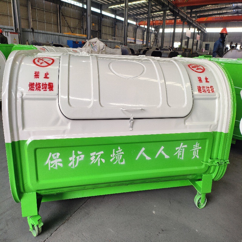 碳钢材质3方勾臂垃圾箱 环卫垃圾收集转运箱 车载5方垃圾箱厂家