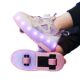 Children's heloo shoes wholesale four-wheel invisible roller skates boys two-wheel sports roller skates girls student roller shoes