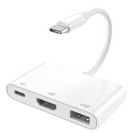 3in1（C+HDM/+USB)4KHDTV视频电视电脑手机转接跨境出口视频线