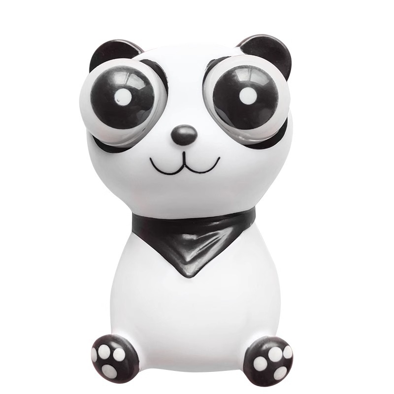 Juguetes panda de ojos explosivos exprimieron los ojos, descomprimieron la presión, amasaron la música, descomprimieron los artefactos, los niños desahogaron pequeños regalos divertidos para la cirugía plástica.