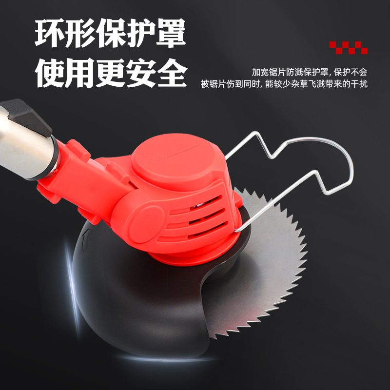 Cortacésped Eléctrico Transfronterizo, Cortacésped Doméstico Pequeño con Batería de Litio, Cortacésped y Desbrozadora Recargable para Jardín, Agricultura y Silvicultura