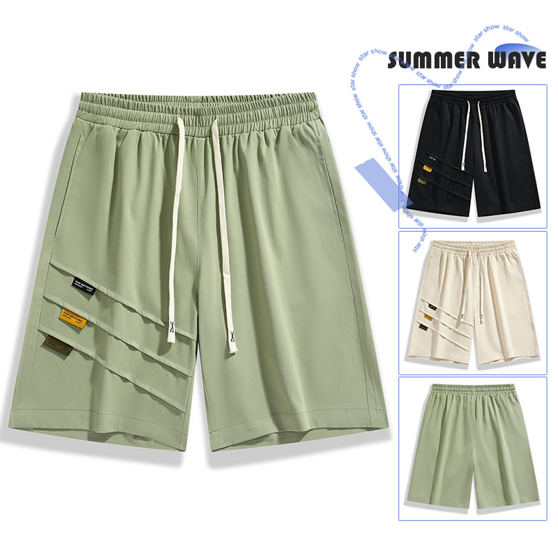 Workwear Shorts Men's 2023 Summer New Youth Casual Shorts Cotton Loose Pants for Men