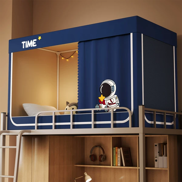 Astronaut-Navy Blue [No Blackout Curtain] Comes with Fan Rod
