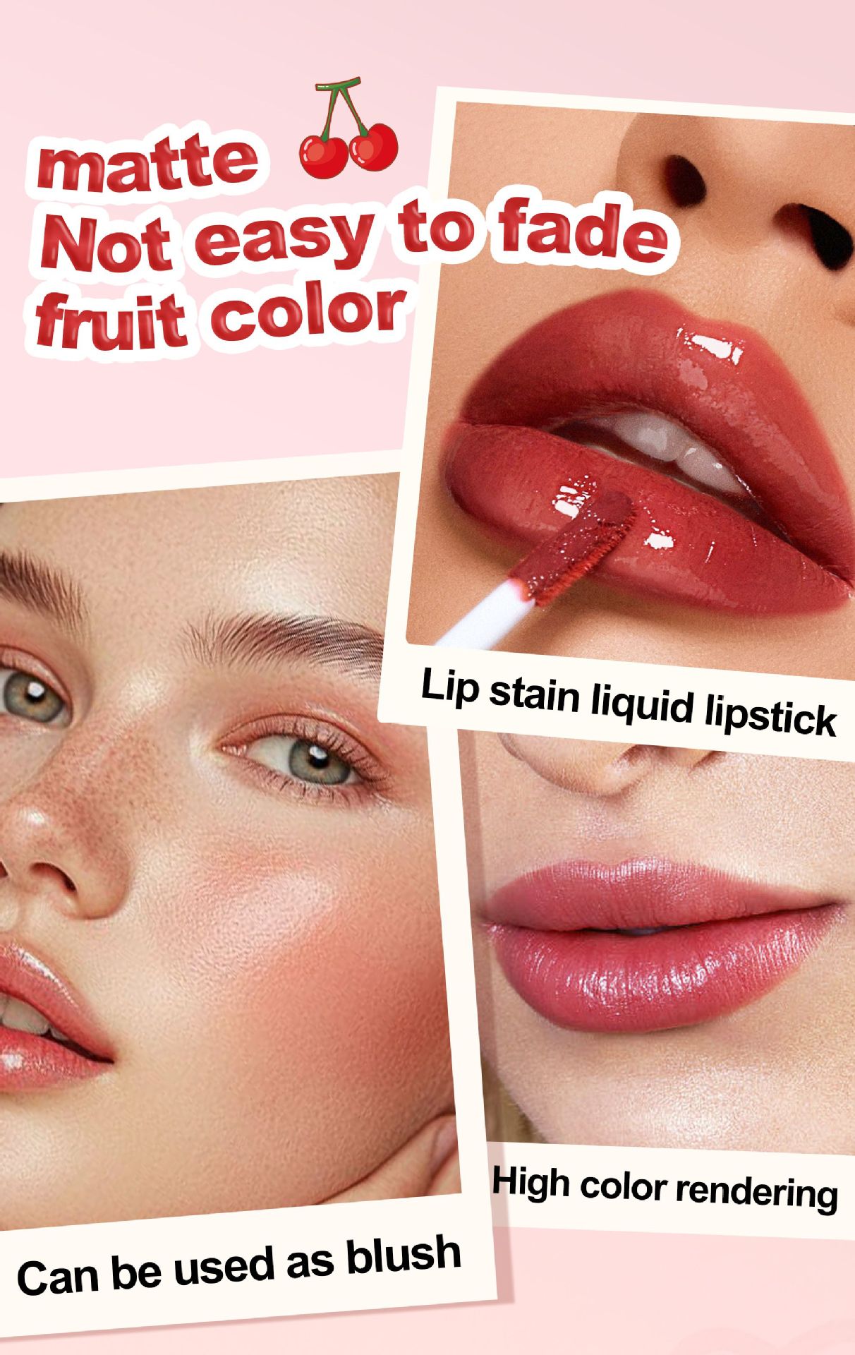 HANDAIYAN, a cross-border lipstick and watercolor makeup bestseller, offers 6 colors of long-lasting moisturizing lip gloss and non-stick cup dye lip liquid Application Scenario