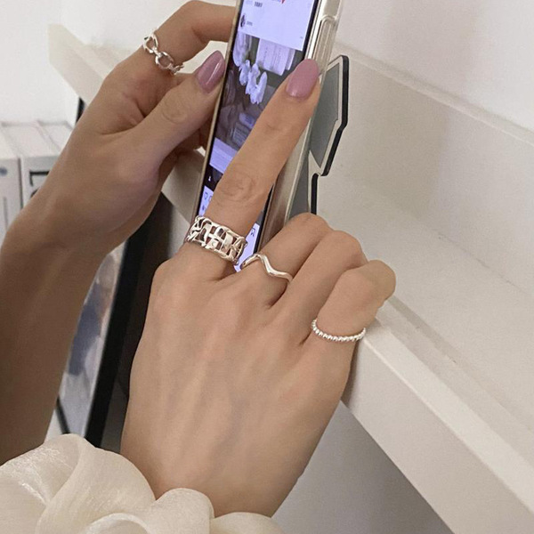 Brand design woven one size fashionable ring