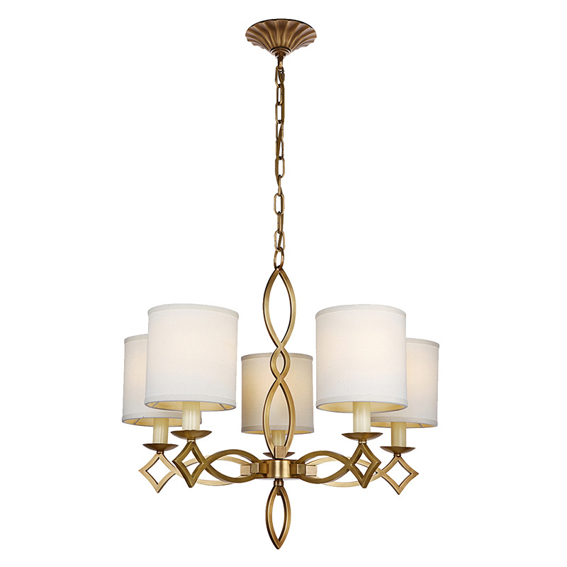 Modern copper ceiling lamp for living room