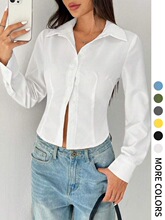 S 26809 Korean Street Style Shirt �WԺ�L�r�� �羳����