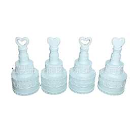 生日蛋糕泡泡水 婚礼桃心形吹不破泡泡水 婚庆泡泡棒玩具小赠品