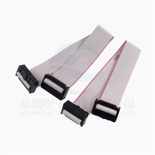 FC gray row line 2.54mm signal connection cable 8/10/20P Press header LED advertising LCD display 10cm