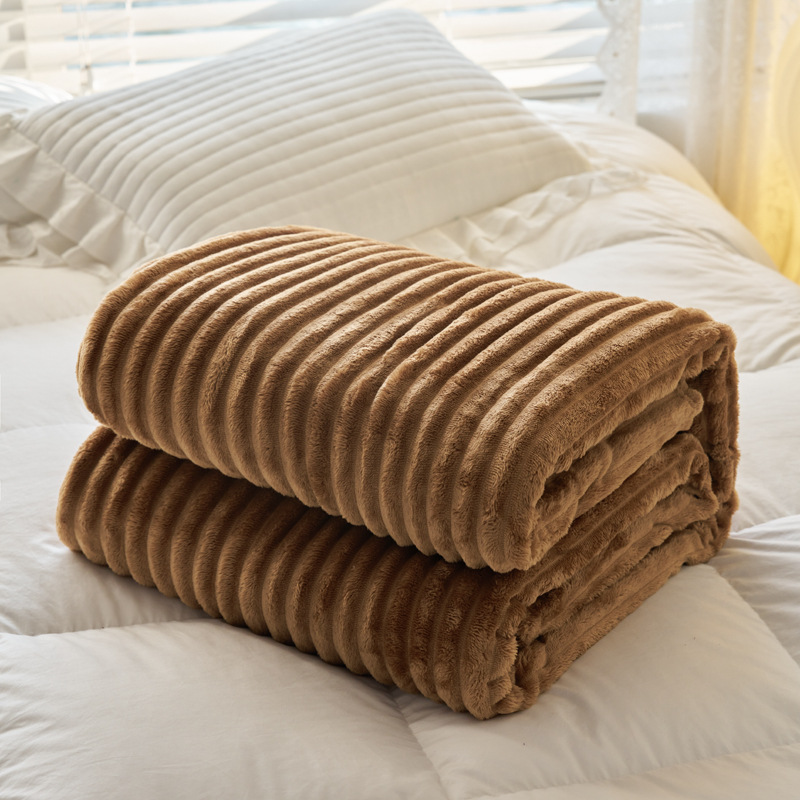 2023 nueva moda multifuncional conejo terciopelo manta conejo felpa leche terciopelo manta color sólido conejo terciopelo fábrica directa ventas