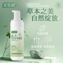 蒲公英草本护理慕斯女性私密护理阴道清洁液泡沫洗液清洁现货批发