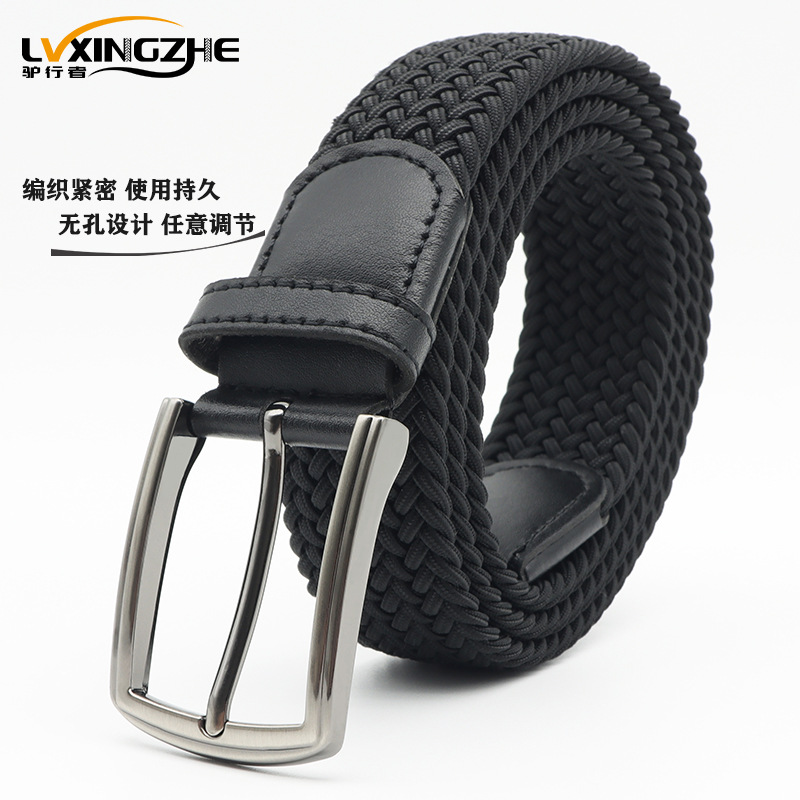 Stretch woven belt casual men's belt Korean version of Joker ladies canvas belt source factory wholesale generation