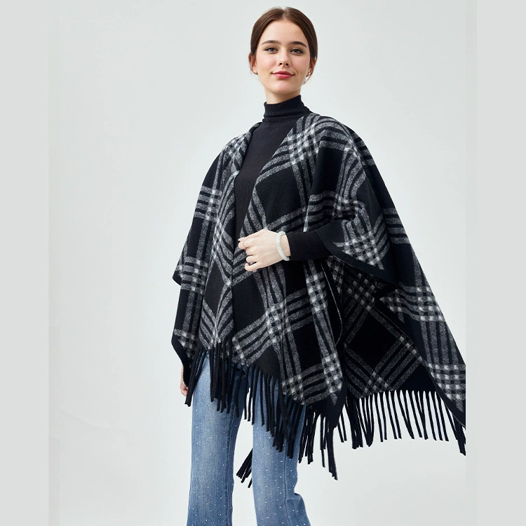 (Кроссбордерная торговля), демисезонное trench coat с помпонами, плащ, шарф, вязаный кардиган, европейский стиль