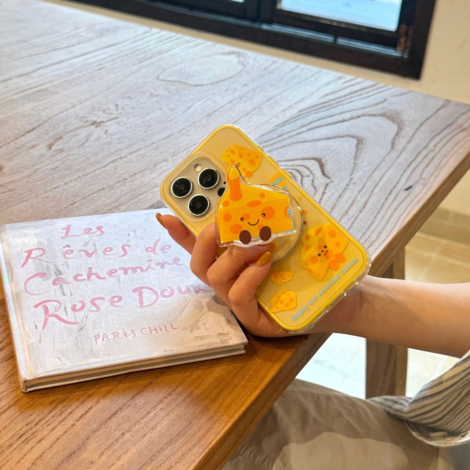 Queso amarillo divertido coreano para Apple 15Pro/16Pro funda para teléfono móvil 14ProMax femenino 13 nuevo 16PM