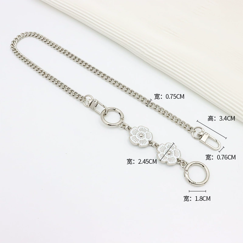 Kochi Xiangbule tabby Baccarat bag modified camellia extended decoration underarm lengthened shoulder strap chain accessories