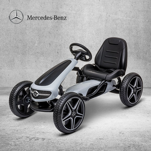 Mercedes-Benz Kidsren's Go-Kart, Male and Female Baby Four-Wheel Pedal Bicycle, Kidsren Can Sit on Educational Fitness Toy Stroller