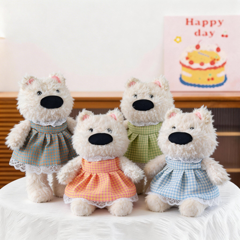 Juguete de peluche grande de 12 pulgadas de 40 cm, empuje de tierra, muñeca de agarre de regalo, evento de juguete interactivo de muñeca de boda