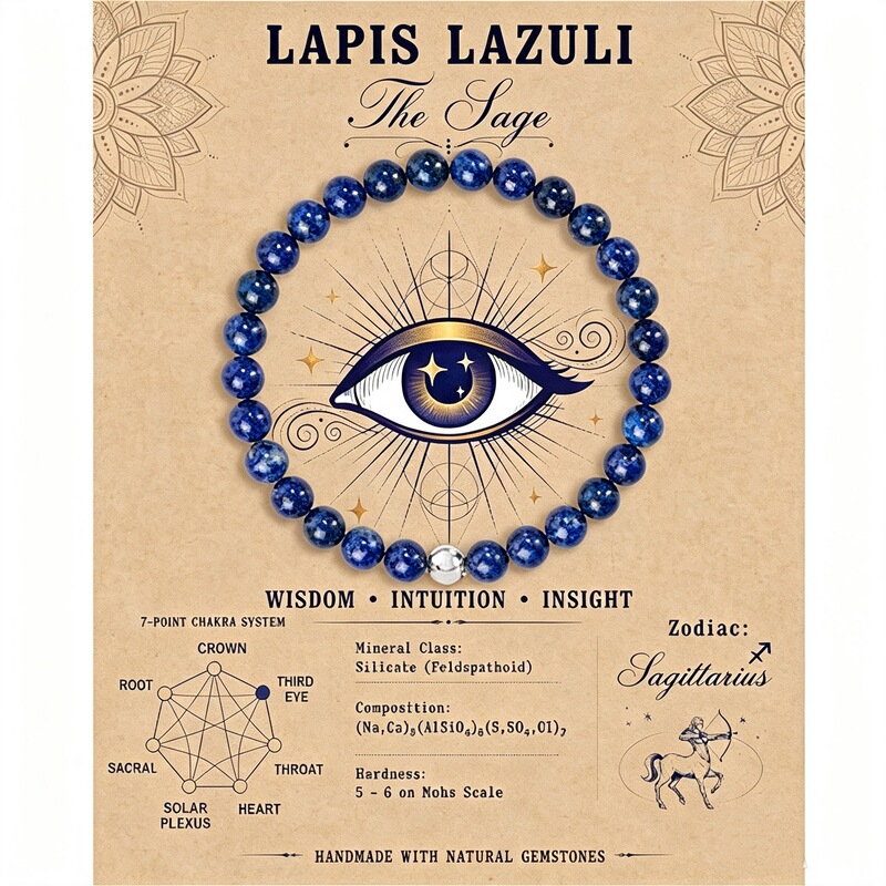 Amazon's best-selling cross-border bracelet: crystal agate stainless steel bead elastic bracelet with zodiac lucky card Amazon's best-selling cross-border bracelet: crystal agate stainless steel bead elastic bracelet with zodiac lucky card