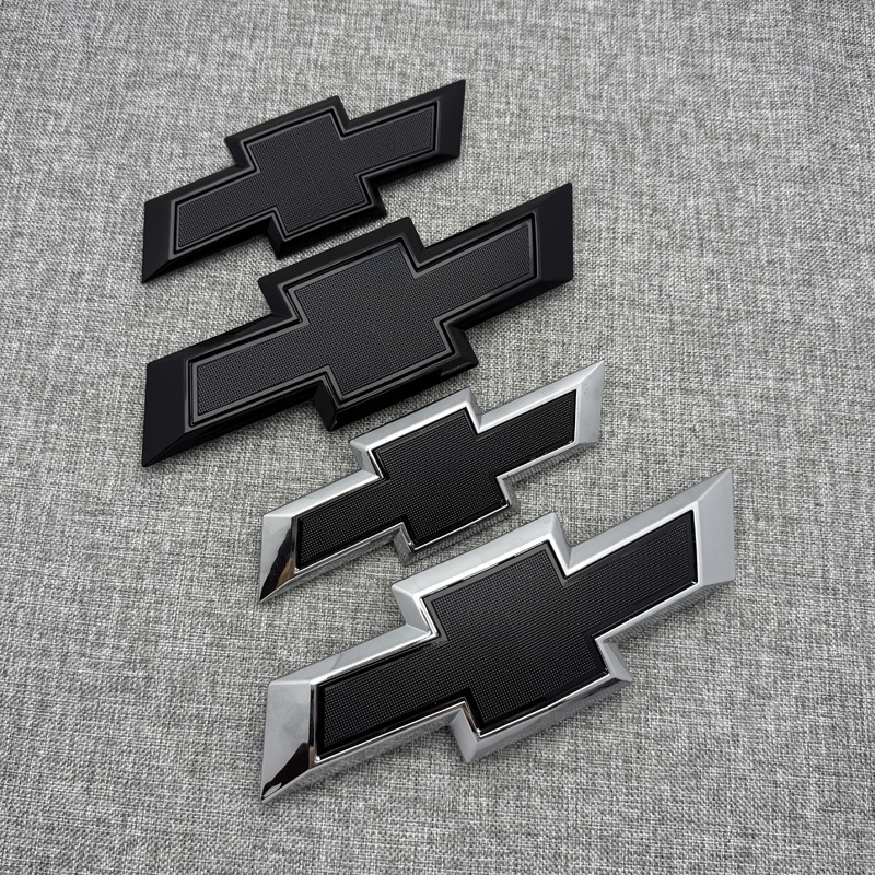 Applicable to Chevrolet Cruze Models 17-22, Front and Rear Cross Logo Replacement, Blackened Car Emblem