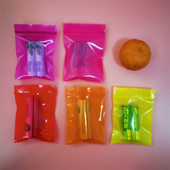 New Pink Peach Self-Sealing Plastic Bag Colorful Seal Bone Bag Jewelry Accessories Packaging Bag Component Bag