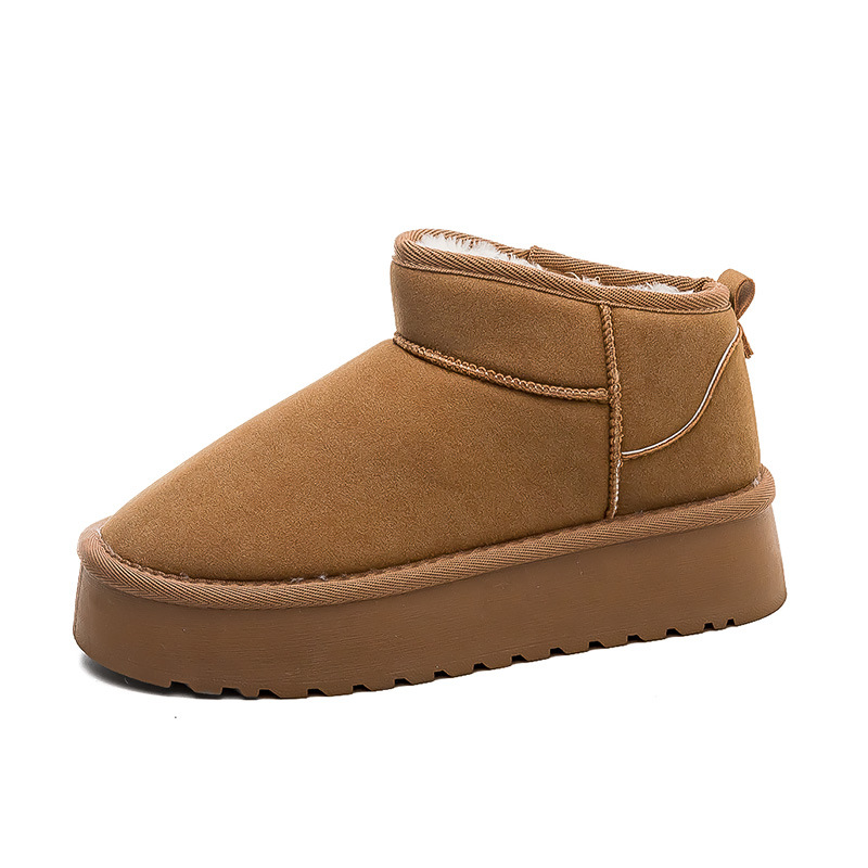 Botas de nieve de muffin para mujeres 2024 invierno nuevo calentamiento de algodón y botas de mujer gruesas G9901 image 6
