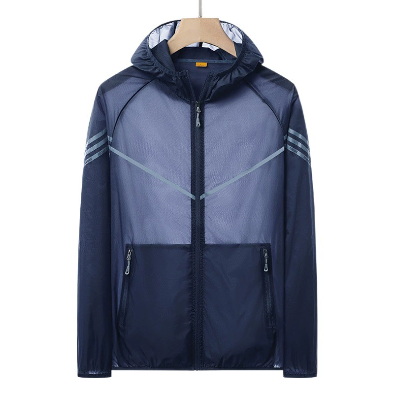 Модная новинка 2025: мужская одежда для защиты от солнца, тонкая куртка, дышащая одежда для активного отдыха летом с защитой от УФ-излучения