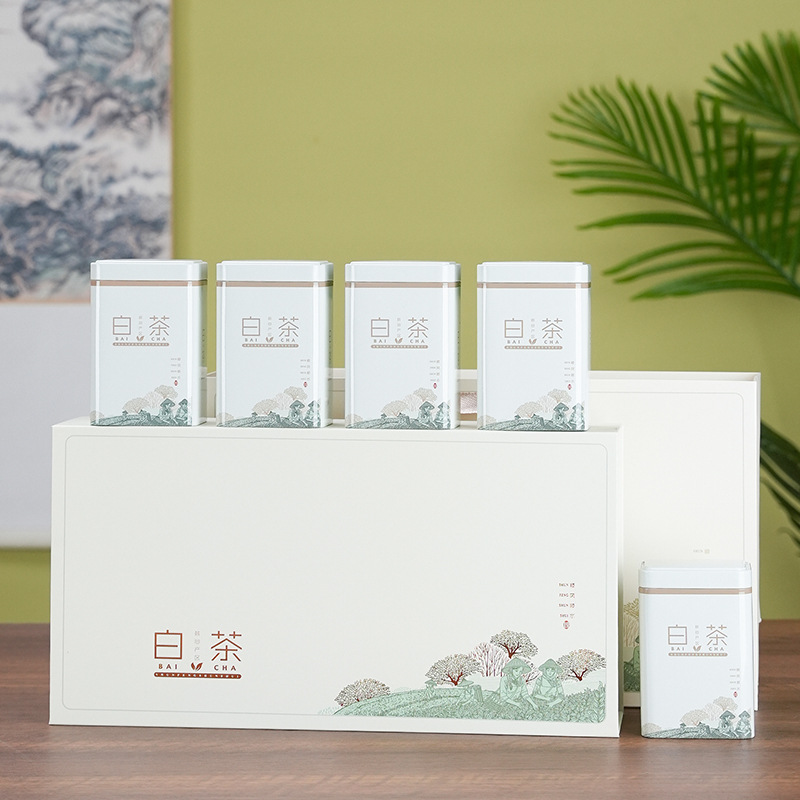 新款白茶茶叶礼盒空盒通用安吉特级白茶包装盒空礼盒一斤装散茶盒