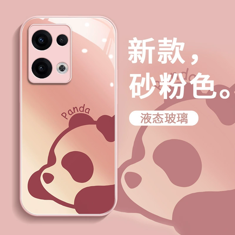 Чехол Panda opporeno12 для мобильного телефона reno13 стекло против падения подходит для 9-кожи премиум reno10 защитный чехол