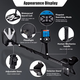 X13 Underground Metal Detector Treasure Hunting and Position