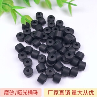 6*6 7*7mm Frosted Matte 2mm 3mm Large Hole Barrel Beads Tail Beads DIY Necklace Rope Hand Rope Hand Rope Accessories