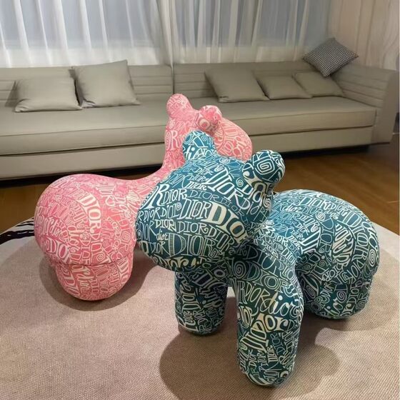 Pony Chair Children's Sofa Creative Internet-famous Chair Animal Lazy Sofa Chair Living Room Pony Chair Cartoon Stool