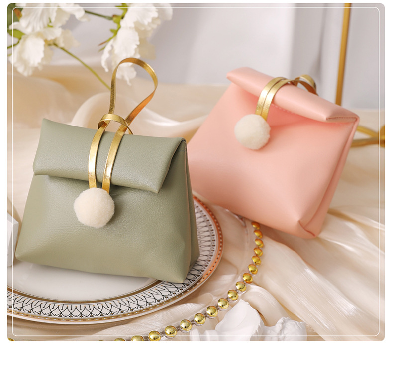 Pu Leather Material wedding season Festival Solid Color Pattern Wedding Season Solid Color Pu Leather Anniversary Wedding Wedding Candies Box