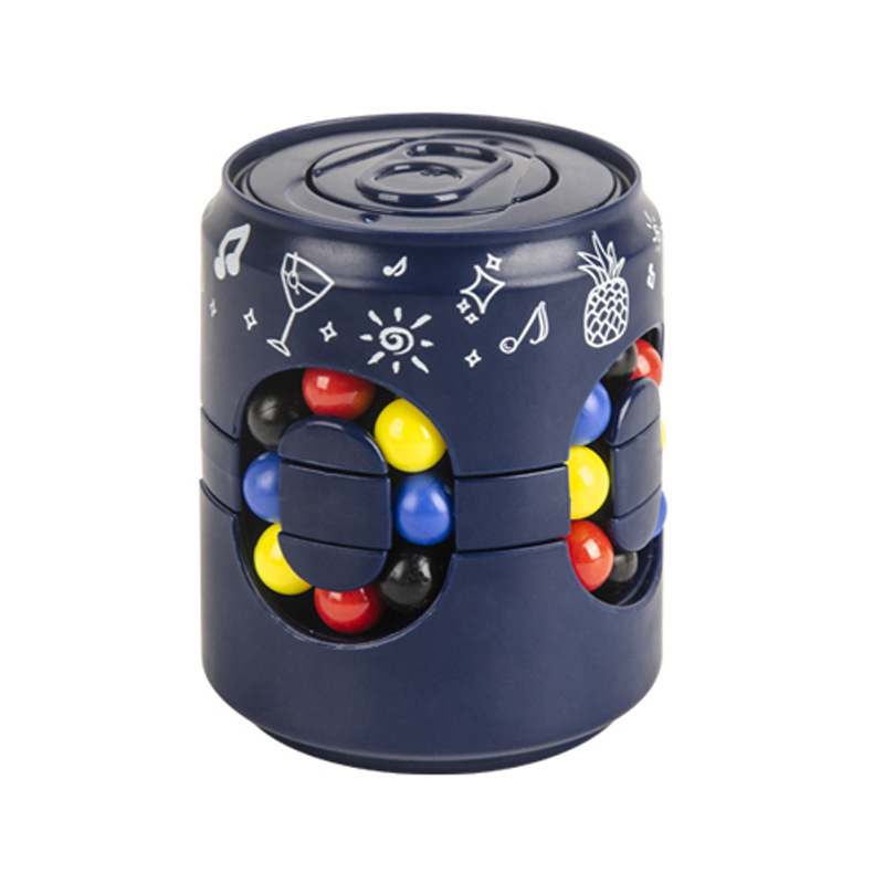 Giroscopio giratorio transfronterizo Niños cubo de Coca-Cola frijoles de Coca-Cola frijoles de dedo nuevo juguete de cubo de Rubik Easy