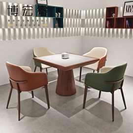 设计师款麻将桌新中式现代款掼蛋德州棋牌桌棋艺商用桌餐桌