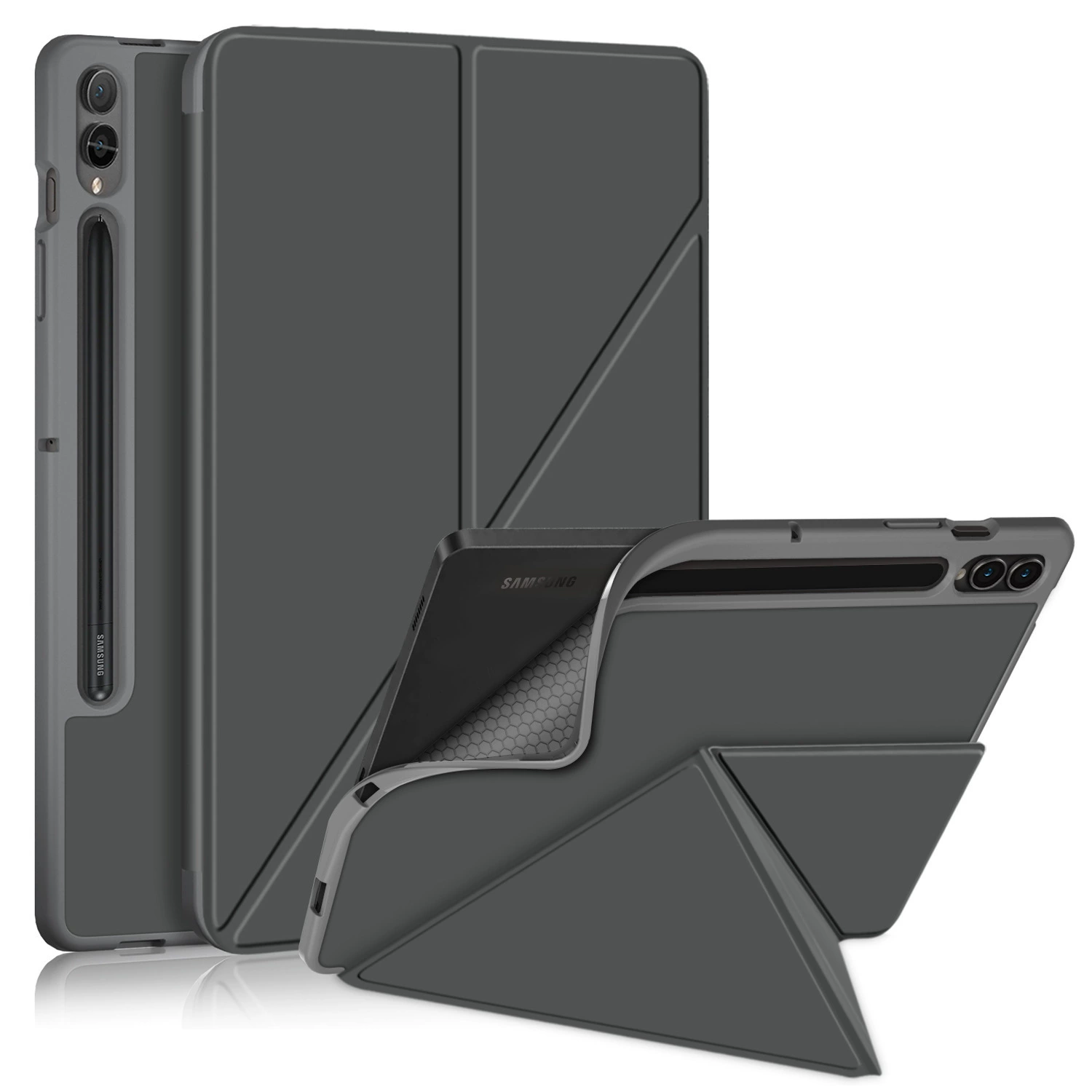 Защитный чехол для планшета Samsung TAB S9 Plus 12.4 дюйма X810, X818 трансформеры, TPU мягкий корпус