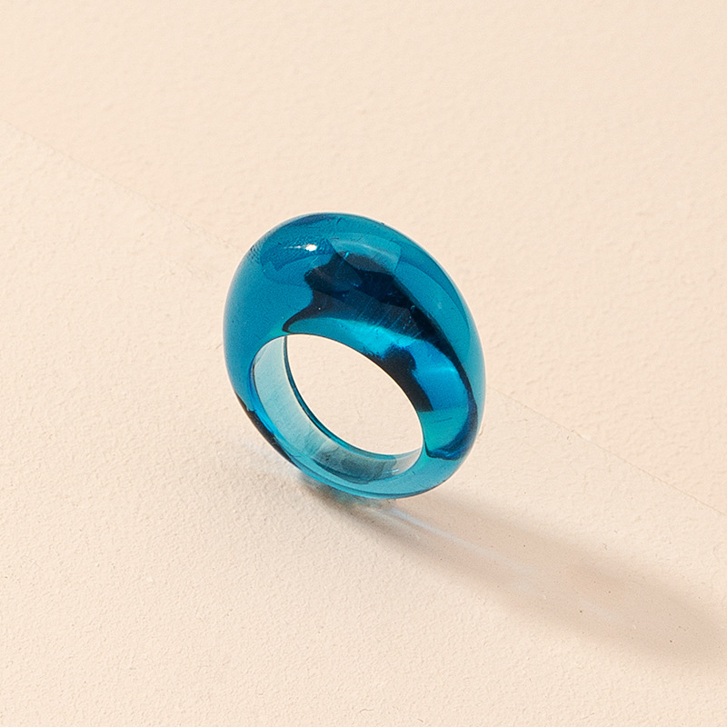Korean fashion drop-shaped acrylic ring