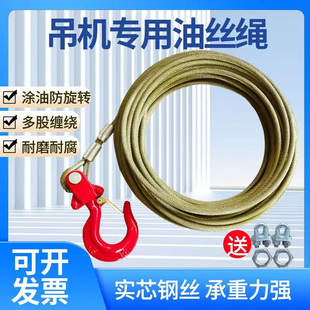 Oiled Wire Rope Hoist Winch Window Lifter Electric Hoist Dump Truck Crane Anti-Rotation Oil Wire Rope
