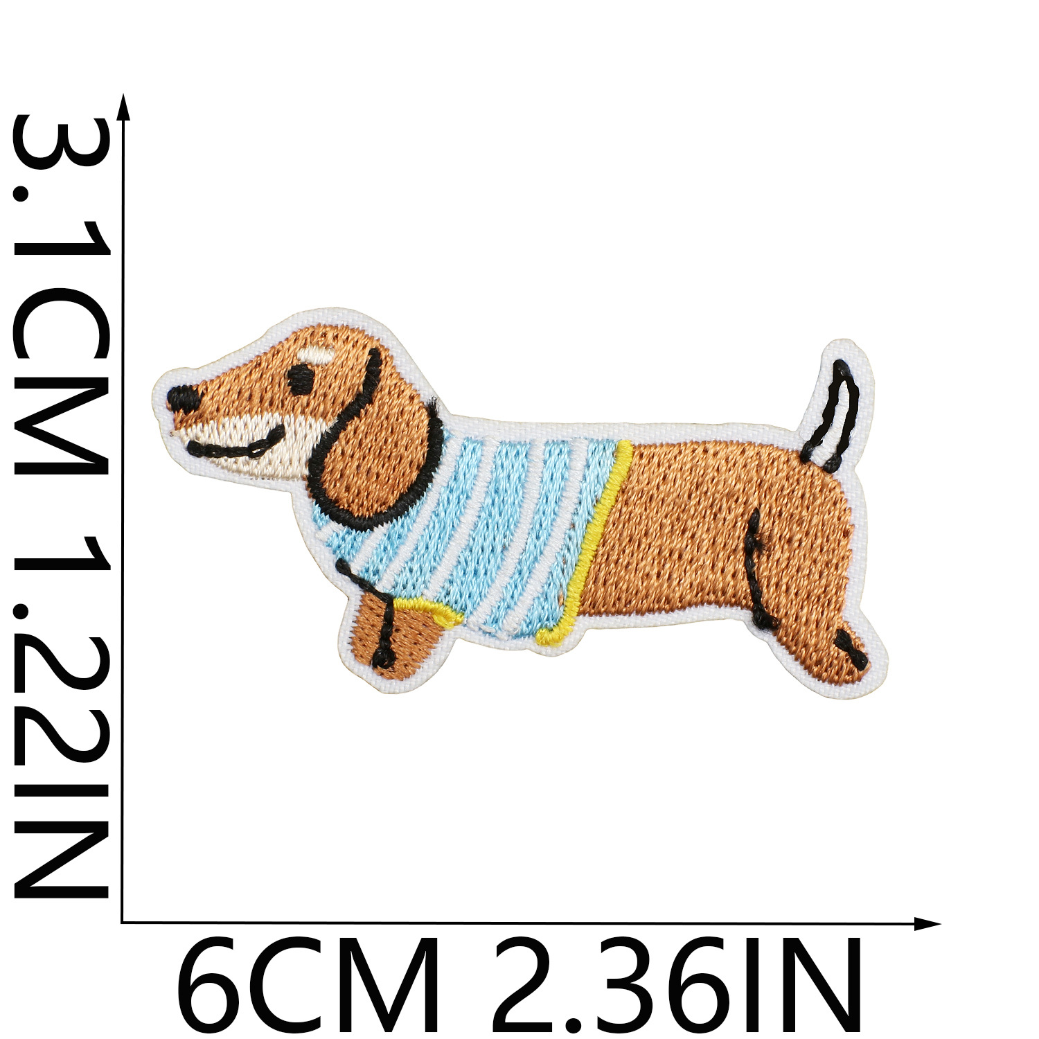 3g Weight Clothing Sticker Patches Classification 1 Piece Quantity Dacron thread Material Dog Pattern Casual, Elegant, Cute Style Embroidery Craft 1 Piece Casual Elegant Cute Dog Dacron Thread Clothing Sticker Patches 15