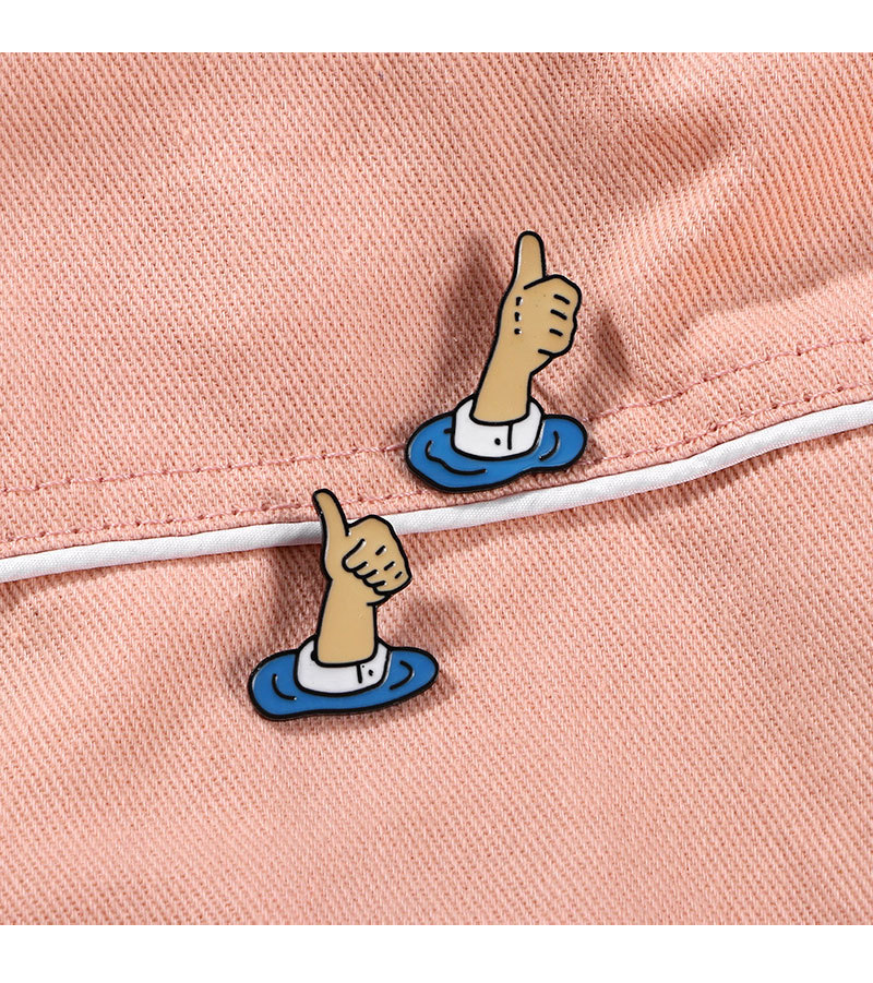 Cartoon Character, Hand Pattern Unisex Gender Cute Pin Cartoon Character Hand Alloy Enamel Unisex Brooches