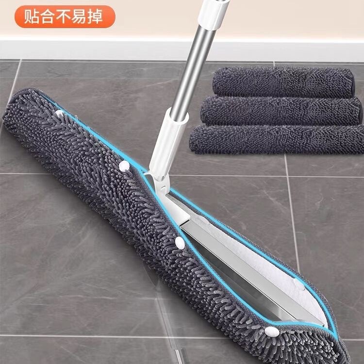 魔术扫把抹布刮水器拖布家用保洁替换地刮拖把雪尼尔干湿两用布套|undefined